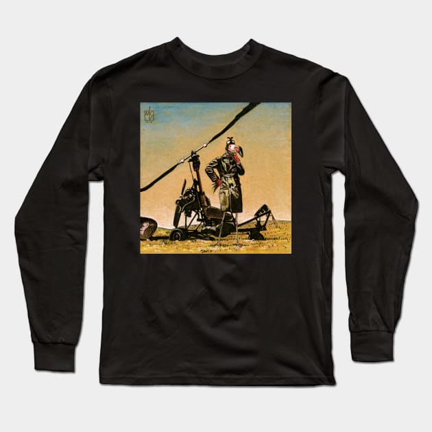 Furry Road: Flamingo Gyro Captain Long Sleeve T-Shirt by mikeskki